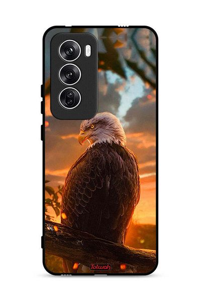 Tolwak غطاء حماية لهاتف Oppo Reno12 5G بتصميم النسر