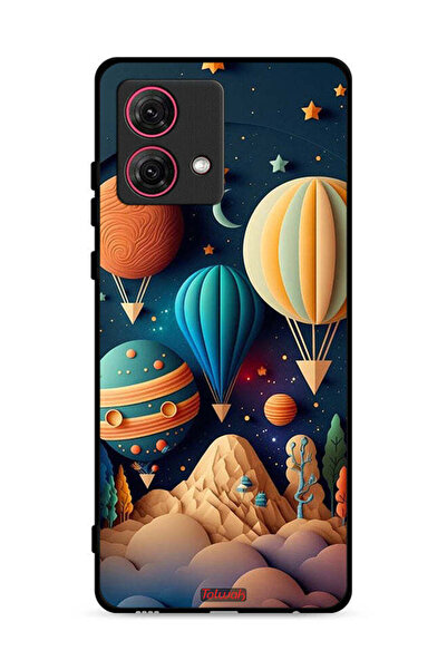 Tolwak غطاء حماية لهاتف موتورولا موتو جي 84 5 جي، تصميم بيراشوت آرت