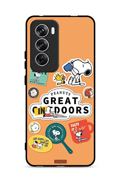 Tolwak غطاء حماية لهاتف Oppo Reno12 5G بملصقات الفول السوداني