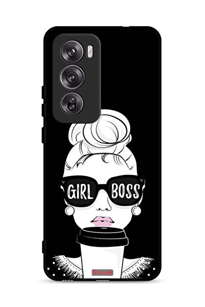 Tolwak غطاء حماية لهاتف Oppo Reno12 Pro 5G بتصميم Girl Boss