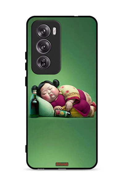 Tolwak غطاء حماية Oppo Reno12 Pro 5G بتصميم فتاة سمينة