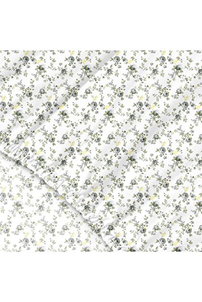 Evim Arora 100% Cotton Single Fitted Sheet Set Gray - 100X200+30 cm