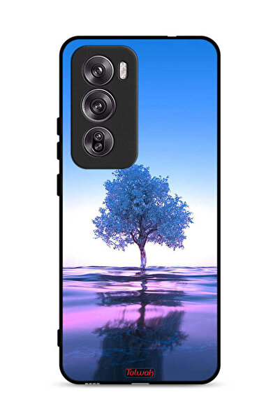 Tolwak غطاء حماية لهاتف Oppo Reno12 Pro 5G بتصميم شجرة نيون وانعكاس مائي فني ...