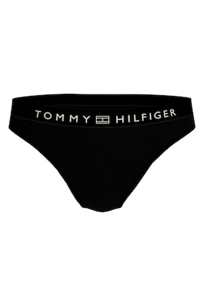Tommy Hilfiger - Chiloți de damă cu bandă cu logo, negri, mărimea S