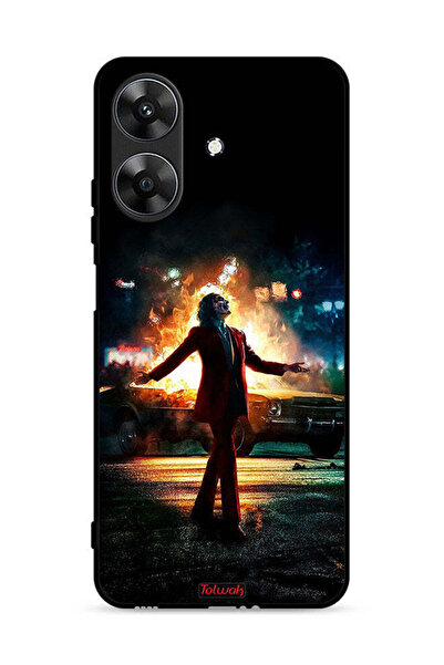 Tolwak غطاء حماية لهاتف Realme Note 60 4G بنمط Joker Happy Mode
