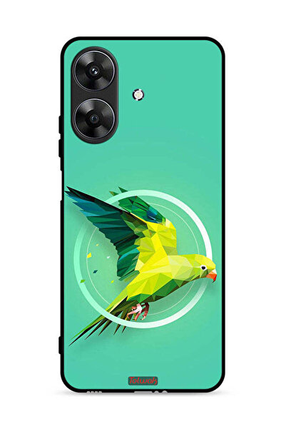Tolwak غطاء حماية لهاتف Realme Note 60 4G بطبعة فن تجريدي ببغاء
