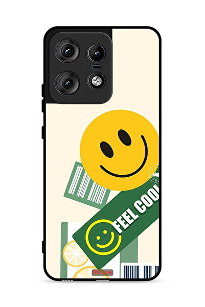 Tolwak غطاء حماية لهاتف موتورولا إيدج 50 برو 5G - ملصق Feel Cool
