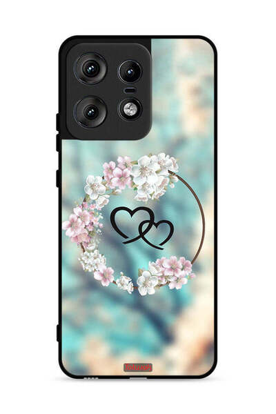 Tolwak غطاء حماية لهاتف موتورولا إيدج 50 برو 5G برسومات قلوب في خاتم