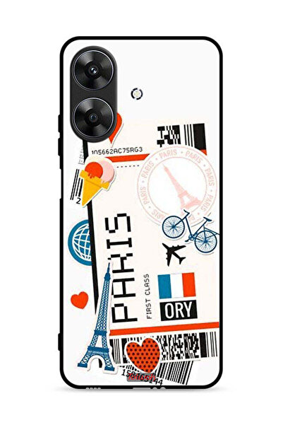 Tolwak غطاء حماية لهاتف Realme Note 60 4G، ملصق باريسي