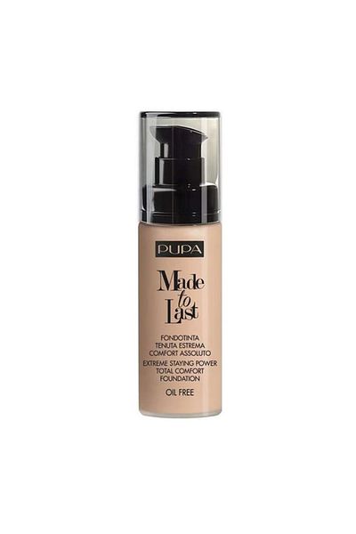 Pupa Milano Fond de ten Pupa, Made to Last, nuanta 040 Medium Beige, 10 ml