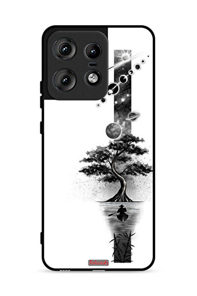 Tolwak Motorola Edge 50 Pro 5G Protective Case Cover Earth Space Art