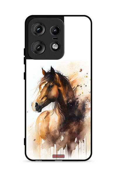 Tolwak غطاء حماية لهاتف موتورولا إيدج 50 برو 5G، رسمة حصان تجريدية