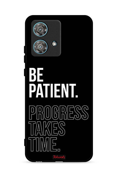 Tolwak غطاء حماية لهاتف موتورولا إيدج 40 نيو 5G - كن صبورًا، فالتقدم يستغرق وقتًا