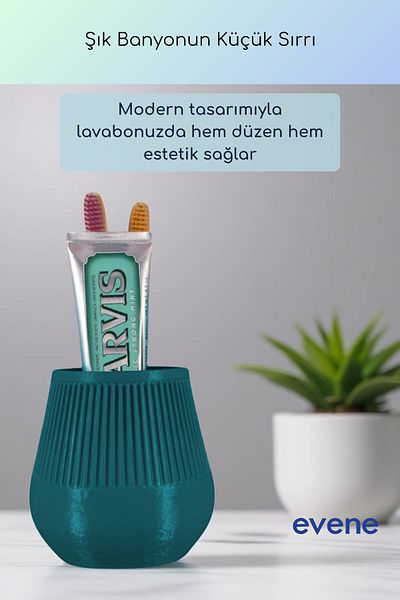 Evene Θήκη οδοντόβουρτσας Βάση οδοντόβουρτσας Βάση οδοντόβουρτσας Σκούρο πράσινο χρώμα Μοντέλο 88