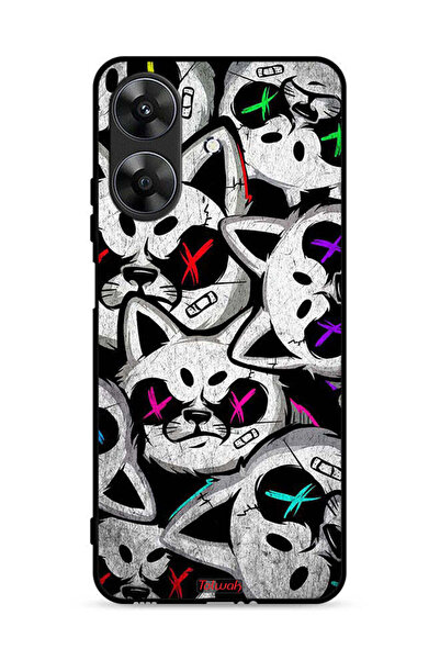 Tolwak غطاء حماية لهاتف Realme Note 60 4G بنقشة قطط مارشميلو