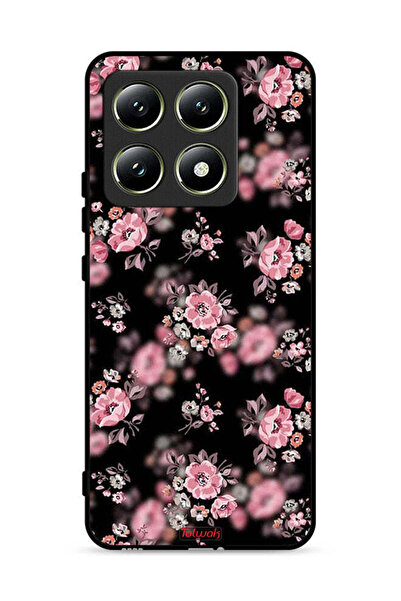 Tolwak غطاء حماية لهاتف Xiaomi 14T 5G بنقشة زهور بورتريه