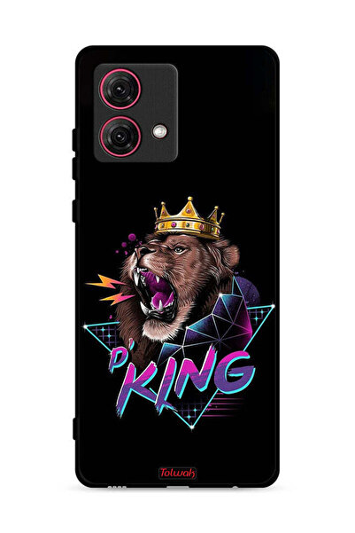 Tolwak غطاء حماية موتورولا موتو جي 84 5 جي برسومات الأسد الملك