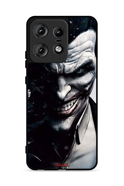 Tolwak غطاء حماية لهاتف موتورولا إيدج 50 برو 5G بتصميم نصف وجه جوكر