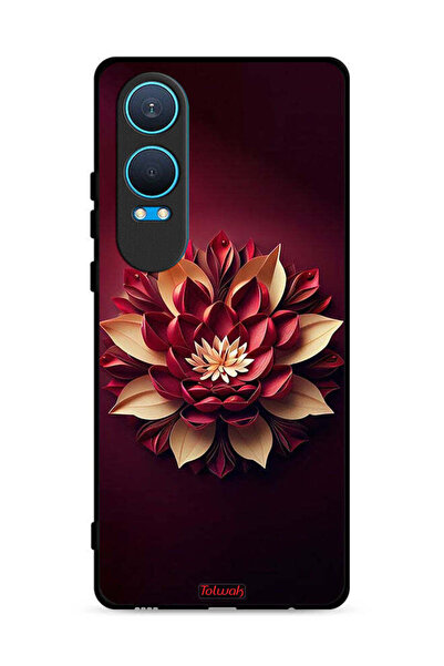 Tolwak غطاء حماية لهاتف OnePlus Nord CE4 Lite 5G بتصميم زهور تجريدية