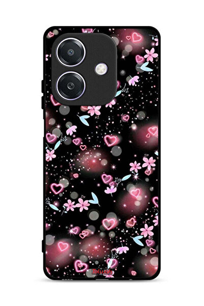 Tolwak غطاء حماية لهاتف Oppo A3x 5G بنقشة قلوب وأزهار صغيرة