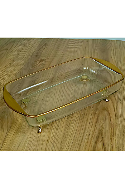 Elta Collection Mini Altın Boyamalı Ayaklı Derin Borcam Sunum Tepsisi | Gold ...