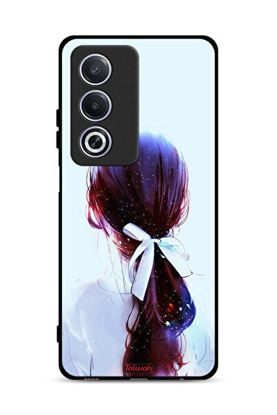 Tolwak غطاء حماية Oppo A3 Pro 5G مع ربطة شعر وفن فتاة