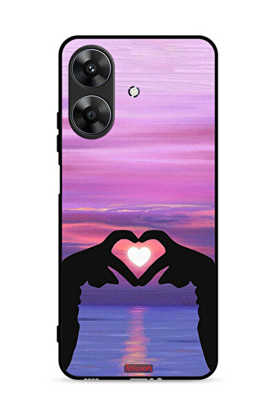 Tolwak غطاء حماية لهاتف Realme Note 60 4G بتصميم قلب وقمر