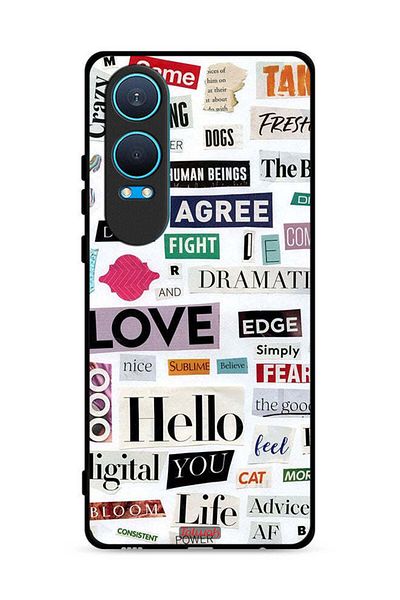 Tolwak OnePlus Nord CE4 Lite 5G Protective Case Cover Short Quotes Stickers