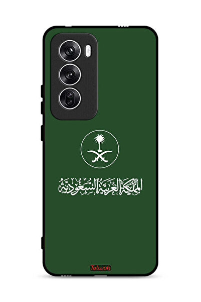 Tolwak غطاء حماية لهاتف Oppo Reno12 5G، تصميم فن ناقل لعلامة المملكة العربية ...