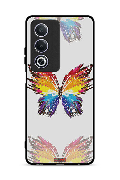 Tolwak غطاء حماية لهاتف Oppo A3 Pro 5G بخلفية بسيطة وفن رقمي وبساطة الفراشة