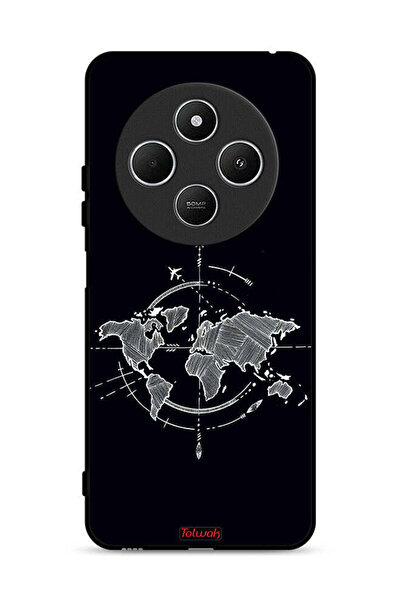 Tolwak غطاء حماية لهاتف شاومي ريدمي 14R 5G برسومات البوصلة