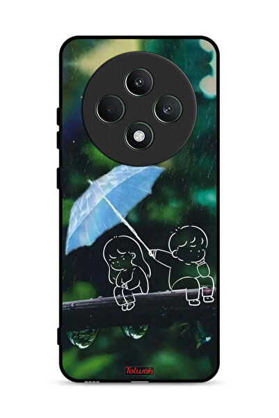 Tolwak Oppo Reno12 F 5G Protective Case Cover Couple Abstract Art