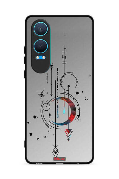 Tolwak غطاء حماية لهاتف OnePlus Nord CE4 Lite 5G بنقشة فنية للقمر والسهام