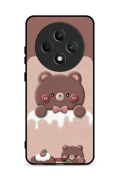 Tolwak غطاء حماية لهاتف Oppo Reno12 F 5G بطبعة دب الفراولة