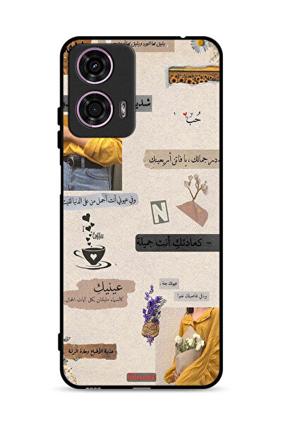 Tolwak غطاء حماية لهاتف موتورولا موتو جي 24 4G بعبارات حب باللغة العربية