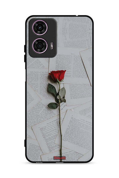 Tolwak غطاء حماية لهاتف موتورولا موتو جي 24 4G وردي على ورق