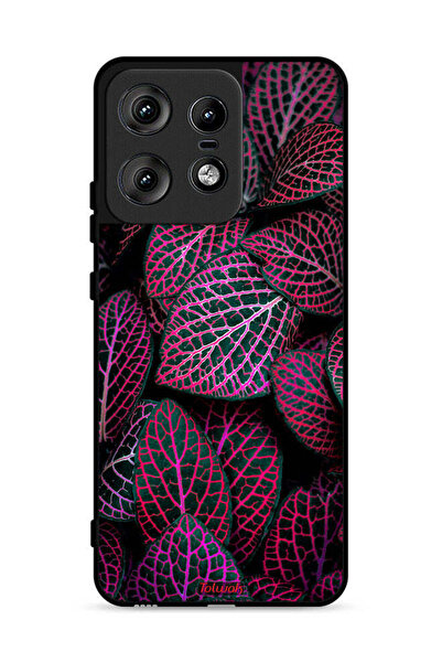 Tolwak غطاء حماية لهاتف موتورولا إيدج 50 برو 5G بنقشة أوراق سالجا