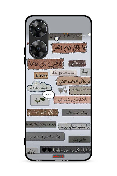 Tolwak غطاء حماية لهاتف Realme Note 60 4G بعبارات حب عربية