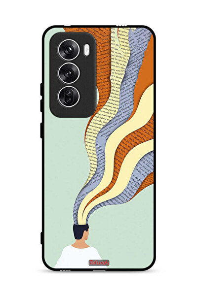 Tolwak غطاء حماية Oppo Reno12 5G بتصميم Data In Mind Art