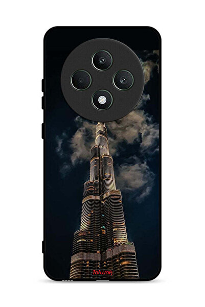Tolwak غطاء حماية لهاتف Oppo Reno12 F 5G برج خليفة في الليل