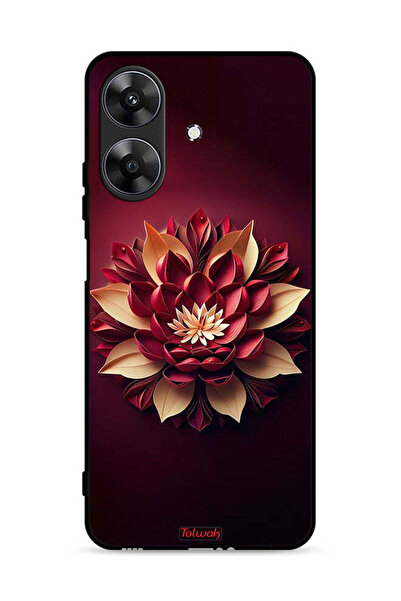 Tolwak غطاء حماية لهاتف Realme Note 60 4G بتصميم زهور تجريدية