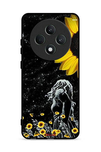 Tolwak Oppo Reno12 F 5G Protective Case Cover Girl Look At Moon Art