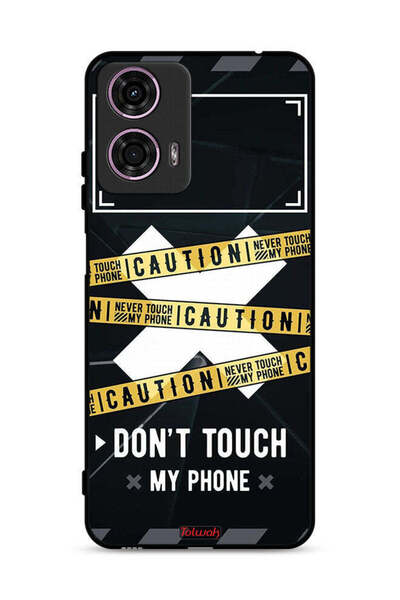 Tolwak غطاء حماية لهاتف موتورولا موتو جي 24 4G تحذير: لا تلمس هاتفي أبدًا