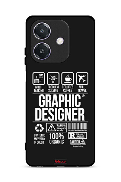 Tolwak Oppo A3x 5G Protective Case Cover Graphic Designer Sticker