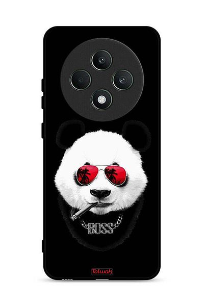 Tolwak غطاء حماية لهاتف Oppo Reno12 F 5G بتصميم Boss Panda