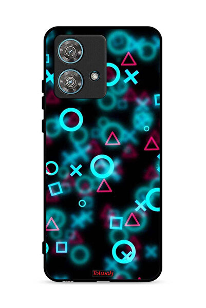 Tolwak غطاء حماية لهاتف موتورولا إيدج 40 نيو 5G بأيقونات لعبة الحبار الصغيرة