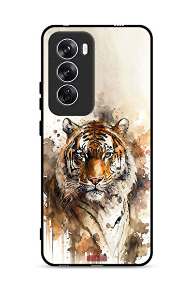 Tolwak غطاء حماية Oppo Reno12 5G بنقشة الفهد التجريدي