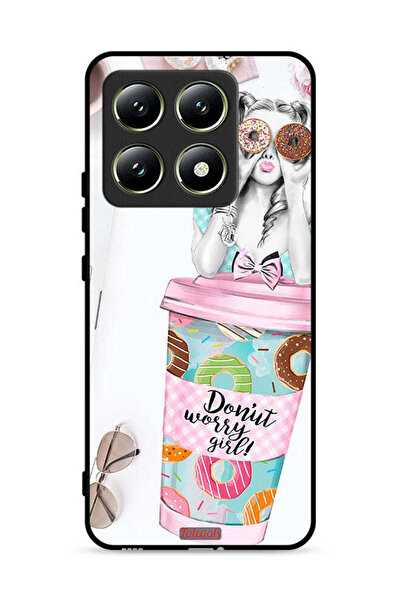 Tolwak غطاء حماية لهاتف شاومي 14T 5G بطبعة فتاة دونات ووري