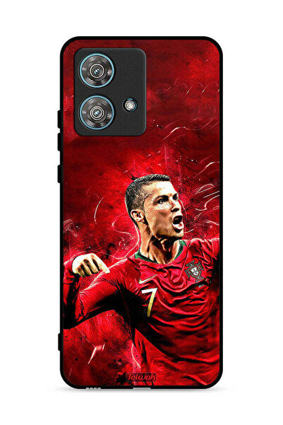 Tolwak غطاء حماية لهاتف موتورولا إيدج 40 نيو 5G بطبعة كريستيانو رونالدو