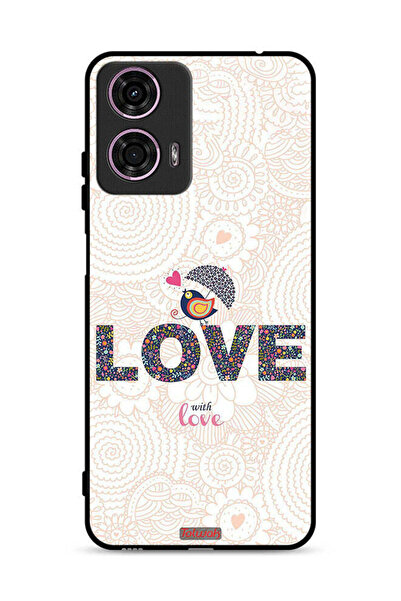 Tolwak غطاء حماية لهاتف موتورولا موتو جي 24 4G - لوف ويذ لوف